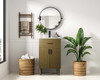 Elegant Furniture and Lighting Chandler 20 Inch Single Bathroom Vanity In Chestnut Brown (VF25020MCB)