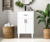 Chandler 20 Inch Single Bathroom Vanity In White (VF25020MWH)