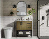 Elegant Furniture and Lighting 32 Inch Single Bathroom Vanity In Chestnut Brown (VF60732MCB)