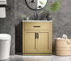 Elegant Furniture and Lighting Alden 30 Inch Single Bathroom Vanity In Honey Brown (VF29730MHB)