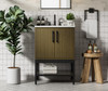 24 Inch Single Bathroom Vanity In Chestnut Brown (VF60724MCB)