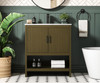 Elegant Furniture and Lighting Ira 30 Inch Single Bathroom Vanity In Chestnut Brown (VF25230MCB)