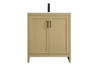 Elegant Furniture and Lighting Finnley 30 Inch Single Bathroom Vanity In Honey Brown (VF25130MHB)