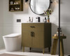 Elegant Furniture and Lighting Chandler 30 Inch Single Bathroom Vanity In Chestnut Brown (VF25030MCB)
