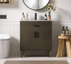 Elegant Furniture and Lighting Chandler 30 Inch Single Bathroom Vanity In Mocha Brown (VF25030MMB)