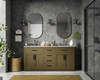 Alden 72 Inch Double Bathroom Vanity In Chestnut Brown  (VF29772DMCB)