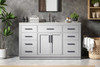 Alden 60 Inch Single Bathroom Vanity In Grey (VF29760GR)