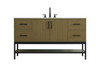 60 Inch Single Bathroom Vanity In Chestnut Brown (VF60760MCB)