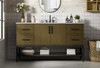 60 Inch Single Bathroom Vanity In Chestnut Brown (VF60760MCB)