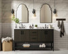 Elegant Furniture and Lighting 60 Inch Double Bathroom Vanity In Mocha Brown (VF60760DMMB)