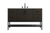 54 Inch Single Bathroom Vanity In Mocha Brown (VF60754MMB)