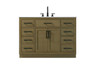 Alden 48 Inch Single Bathroom Vanity In Chestnut Brown  (VF29748MCB)