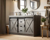 Elegant Furniture and Lighting Austin 54 Inch Double Bathroom Vanity In Rustic Grey (VF90554DRG)
