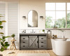 Elegant Furniture and Lighting Austin 54 Inch Single Bathroom Vanity In Rustic Grey (VF90554RG)