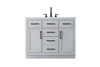 Alden 42 Inch Single Bathroom Vanity In Grey (VF29742GR)