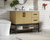 42 Inch Single Bathroom Vanity In Honey Brown (VF60742MHB)