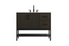 42 Inch Single Bathroom Vanity In Mocha Brown (VF60742MMB)