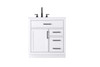 Elegant Furniture and Lighting Alden 32 Inch Single Bathroom Vanity In White (VF29732WH)