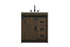Austin 30 Inch Single Bathroom Vanity In Expresso (VF90530EX)
