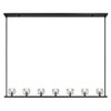 Aragon 7 Light LED Matte Black Linear Chandelier (ARA-10267-MK)