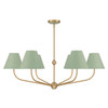 Crystorama Xavier 6 Light Chandelier (XAV-B9316-VG-GR)