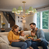 Crystorama Xavier 6 Light Chandelier (XAV-B9316-VG-GR)