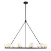 Aragon 12 Light LED Matte Black Chandelier (ARA-10266-MK-ST)