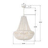 Rylee 8 Light Matte White Chandelier (609-MT)