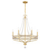 Crystorama Seville 6 Light Chandelier (SEV-1806-AG)