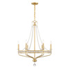 Crystorama Seville 6 Light Chandelier (SEV-1806-AG)