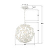 Crystorama Marselle 4 Light Chandelier (MSL-314-MT)