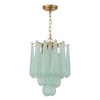 Ollie 4 Light Aged Brass Pendant (OLL-6004-AG-GR)