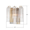 Addis 2 Light Aged Brass Sconce (ADD-303-AG-AU)
