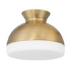Brian Patrick Flynn Gidget 1 Light Vibrant Gold Flush Mount (GID-4000-VG)