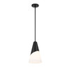Brian Patrick Flynn Tori 1 Light Matte Black Mini Pendant (TOR-901-MK)