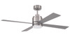 McCoy 52" 4-Blade Ceiling Fan in Brushed Polished Nickel w/ Brushed Nickel Blades; Light Kit Included (optional) (MCY52BNK4)