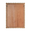 Flora 30 in W x 40 in H Rectangular Rattan Scalloped Edge Wall Mirror, Light Brown (9758404)