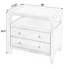 Butler Specialty Company Nora 28 in. W Rectangular 2 Drawer Wide Nightstand with Open Shelf, Green (5732480)