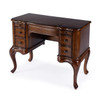 Butler Specialty Company Charlotte 40 in. W Rectangular Wood Vanity/Valet Desk with Storage Drawers and Mirror, Brown (0735011)