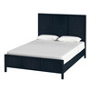 Lark Queen Size Bed, Navy Blue (5720291)