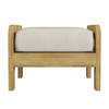 Butler Specialty Company Monhegan Outdoor 24 in. W Teak Wood Ottoman, Light Brown (5656436)