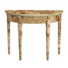 Butler Specialty Company Hampton 36 in. W Demilune Wood 1 Drawer Console Table, Light Brown (1533443)