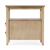 Butler Specialty Company Marcus 12 in. W Rectangular Wood 2 Drawer Side Table with Top Open Shelf, Tan/Beige (6191424)
