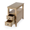 Butler Specialty Company Marcus 12 in. W Rectangular Wood 2 Drawer Side Table with Top Open Shelf, Tan/Beige (6191424)