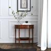 Butler Specialty Company Mozart 31.5 in. W Demilune Wood 1 Drawer Console Table with Open Lower Shelf, Dark Brown (0667024)