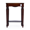 Cheshire 22 in W Rectangular Wood Ballerina Console Table with Open Shelf, Dark Brown (3020024)