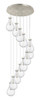 Owego - 12 Light - 24 inch - Brushed Satin Nickel - Multi Pendant (126-451-1P-SN-G451-7SDY)