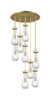 Owego - 9 Light - 19 inch - Brushed Brushed Brass - Multi Pendant (119-451-1P-BB-G451-4SDY)