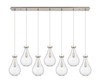 Owego - 7 Light - 49 inch - Brushed Satin Nickel - Linear Pendant (127-451-1P-SN-G451-7SDY)