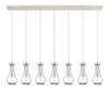 Owego - 7 Light - 49 inch - Polished Nickel - Linear Pendant (127-451-1P-PN-G451-5CL)